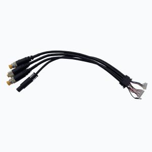 Quality Black Automotive Cable Harness M8 3 PIN PVC Sleeve Custom Car Wiring Harness 125 wholesale