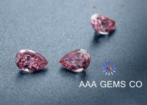 Quality Fancy shape Moissanite pear shape pink color 6*8mm VVS clarity wholesale