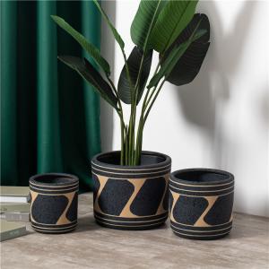 Quality indoor outdoor decoration cylinder matte succulent bonsai pots hotel desktop decor ceramic flower pots for gardening wholesale