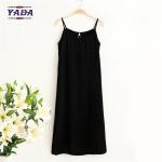 Women retro simple model black underdress brand lady summer women dress dresses