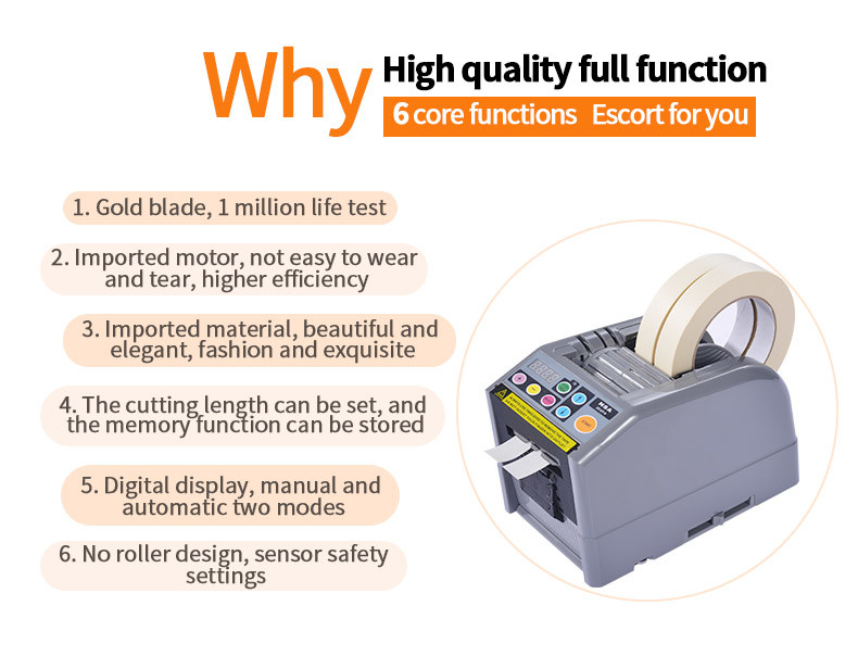 Gummed Automatic Tape Dispenser , CE Kraft Paper Tape Dispenser