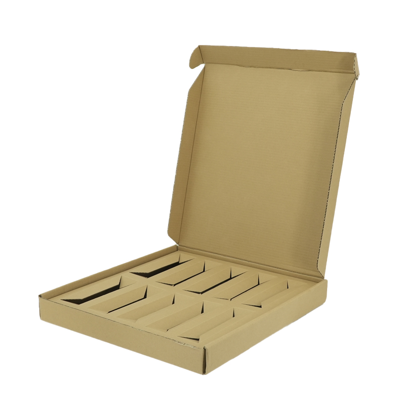 Small Perfume Bottle Rigid Box Packaging Compartment Book Shape Kraft Paper Gift Box