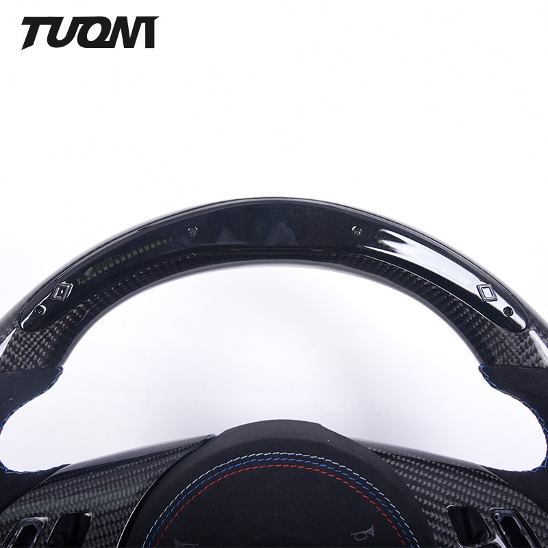 Matte Carbon Fiber Steering Wheel Bmw M5 E60 Sports Alcantara 350mm Auto Parts