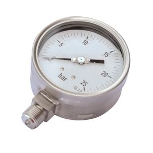 Quality 4 inch Stainsteel steel Liquid filled Pressure Gauge, glycerine, 1/2 BSP lower mount, bayonet ,0-25 bar, explosion proof wholesale