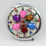 Shinny Gifts 7cm Round Shape Makeup Mirror Portable Mirror Cosmetic Mirror