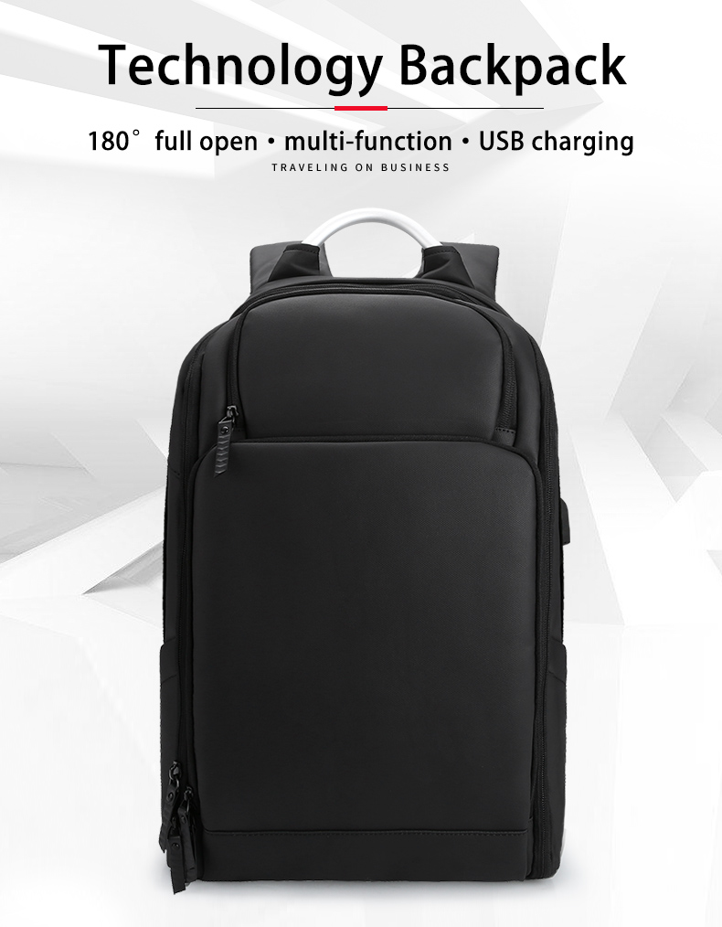 New custom logo large capacity anti theft laptop bag waterproof bag with USB interface business travel Backpack