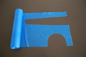 Quality Blue White Disposable Aprons On A Roll , LDPE HDPE Plastic Aprons For Adults wholesale