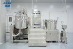 Steam heating Vacuum Emulsifier Mixer , 500L Cosmetic Cream Mixer Machine