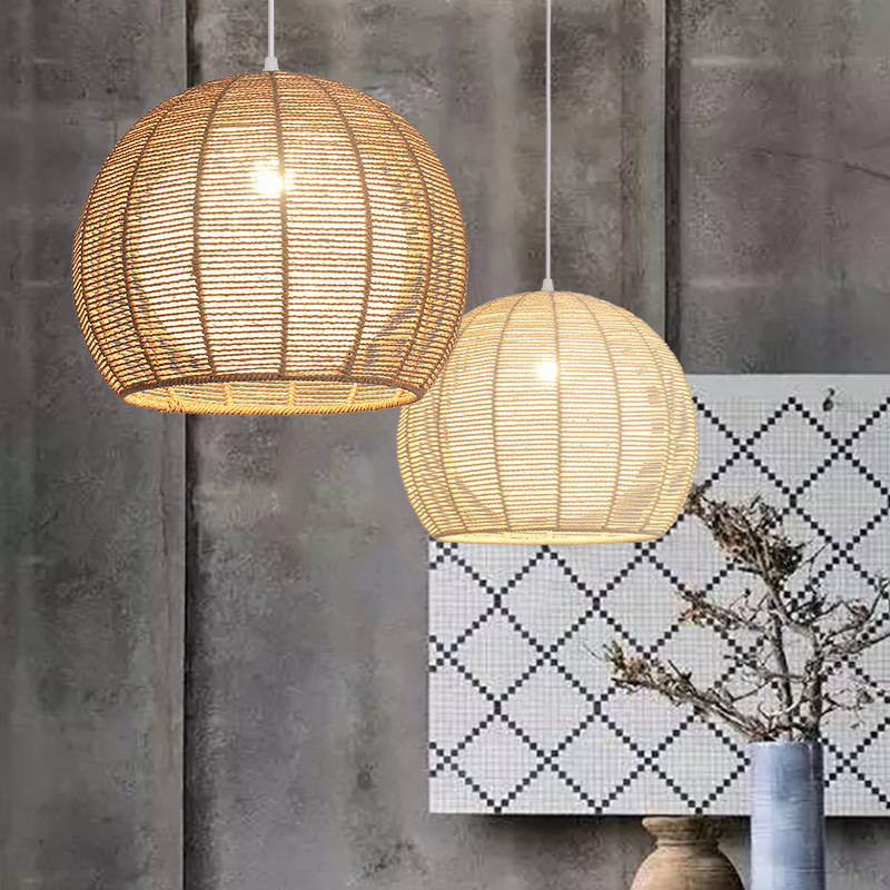 Rattan weaving bamboo Pendant Lamp For Indoor Home Lighting Fixtures (WH-WP-19)