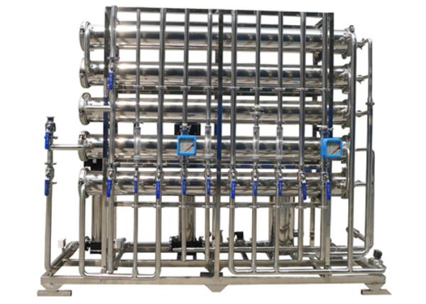 Stainless steel 2 stage RO Water treatment Horizontal for ultra pure water 4 m3