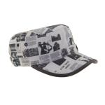 Customizable Military Canvas Hat Pre Curved PU Leather Binding