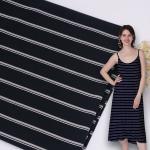 Skin Friendly Striped Material Fabric Modal Spandex Texture For Pajamas
