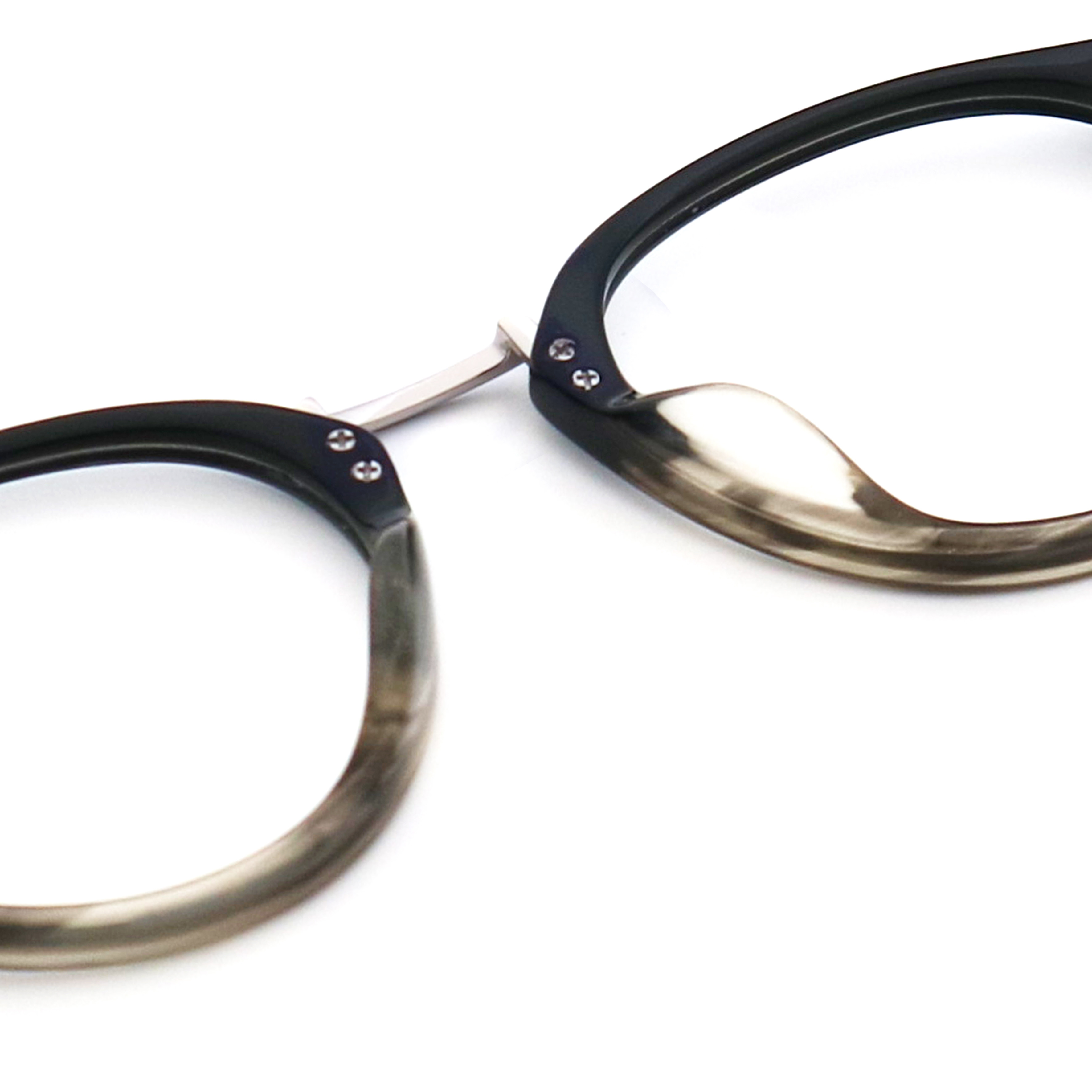 Acetate Glasses Frame Vintage Handmade Polygon Eyeglasses MR 6038