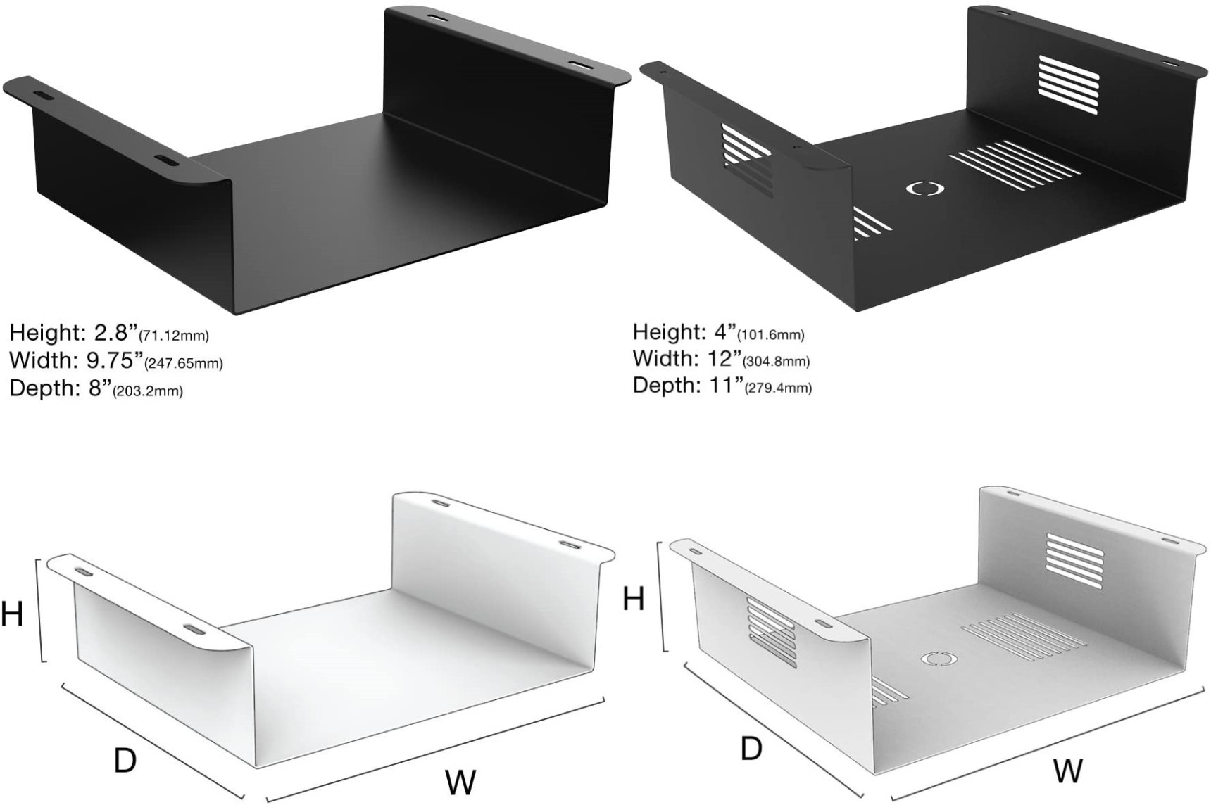 Under Mount Desk Storage Shelf Under Desk Drawer Space Saving Desk Storage Box Tray