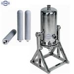 stainless steel 304/316L pleated filter cartridge filter 0.1 micron vessel