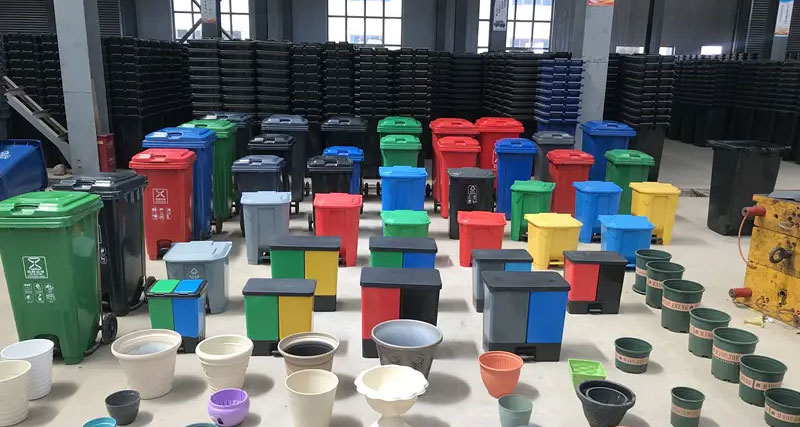 School Community Four-color Classification Pedal Trash Can Household Commercial Large Bucket Foot Plastic Waste Bin with Lid