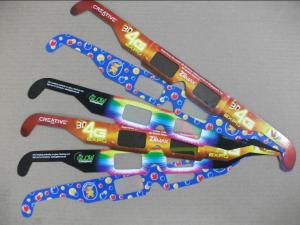 Quality Children Party 3D Fireworks Glasses CMYK Printing Paper Frame wholesale