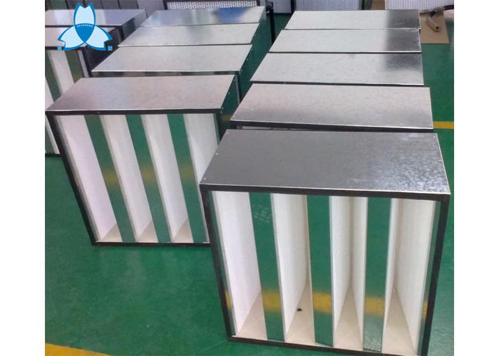 Galvanized Frame H13 H14 High Aiflow Compact HEPA Filter