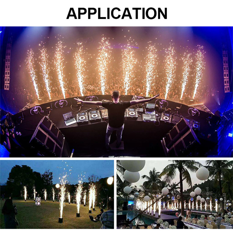 2 meters Fireworks DMX512 Wedding Sparkler Machine