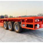3 Axles Custom 2 4 5 6 Axles 40 Ft 12.00R20 Tire Container Transport Flatbed
