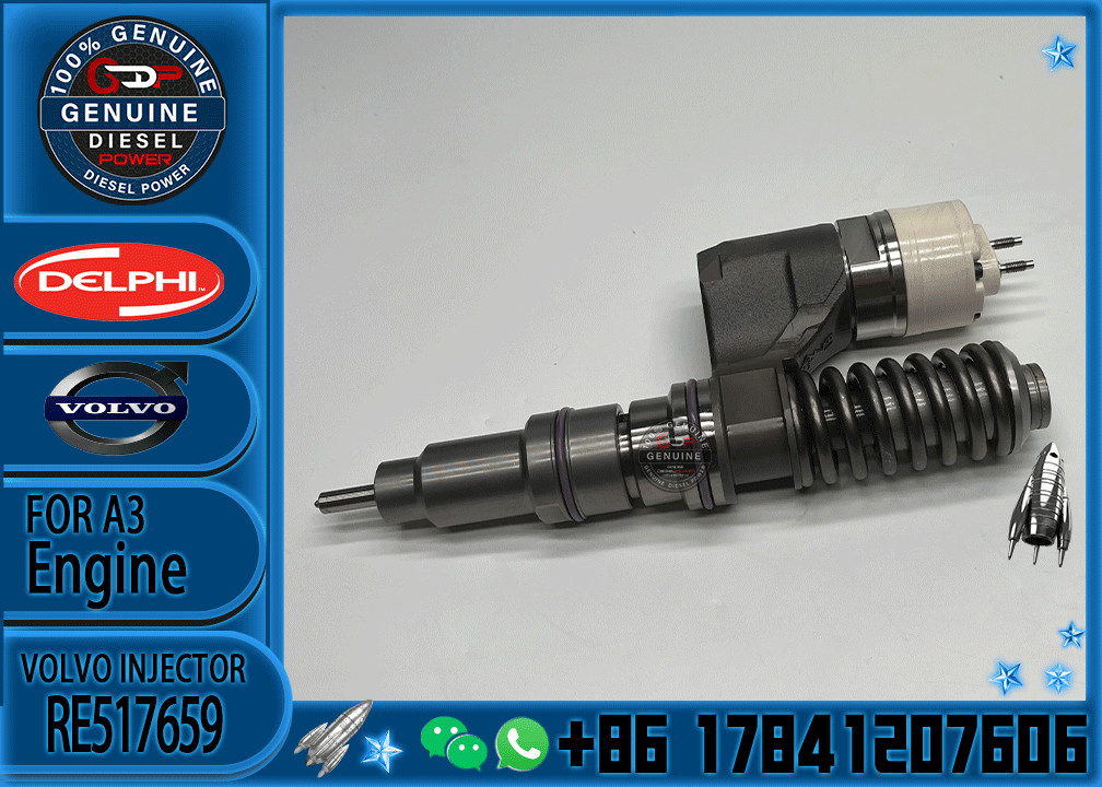 Diesel Fuel Injector BEBE4B17102 RE517659 R517662 BEBE4B17102 EX631012 RG33967 33800-84100 For VOL Excavator
