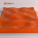 Eco Friendly Wood Acoustic Diffuser Panels , Sound Diffuser Wall Panels