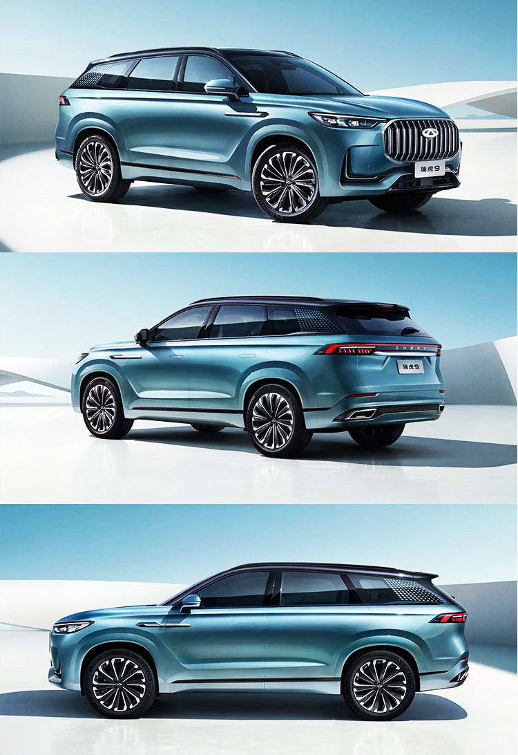 2024 Chery Tiggo 9 SUV Left Drive Cars Made in with 2.0-2.5L Displacement and Front Disc Rear Disc Brake System