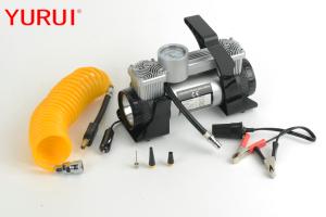 Quality 12vdc Electric Portable Vehicle Air Compressors Double Cyliner With Light wholesale