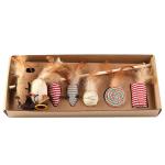 Cat Teaser Playing Cat Toys Interactive Set Wooden Gift Box 7pcs Cat Teaser Wand