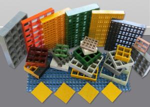 Quality Lightweight FRP Floor Grating Fibreglass Walkway Grating 38*38*25mm wholesale