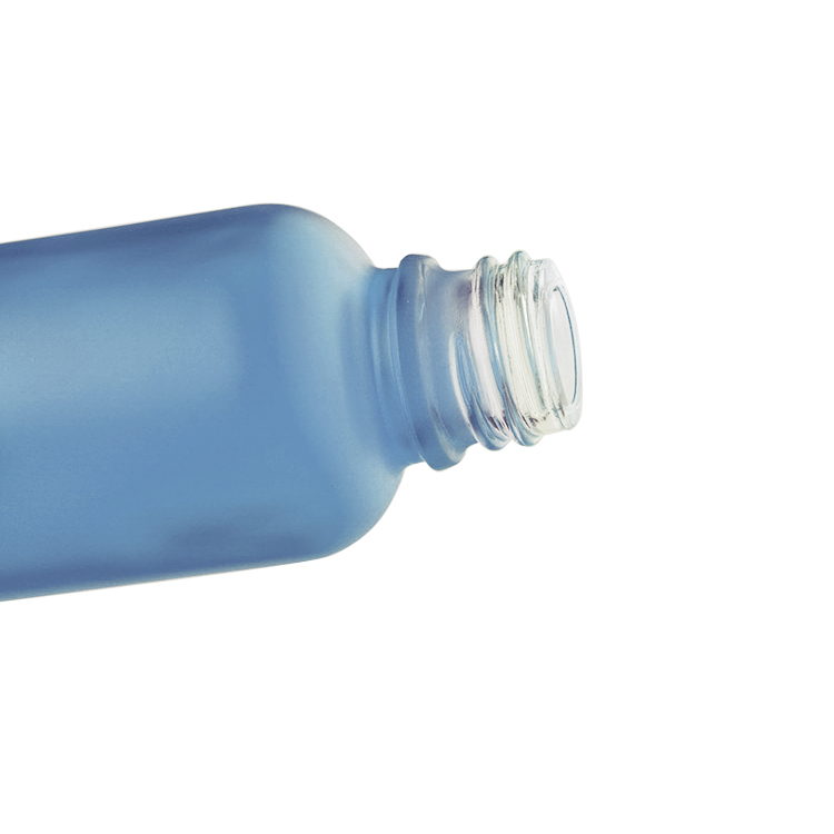 Colored 30ml 50ml Essential Oil Dropper Bottles glass Base aluminum Collar