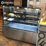 Sliding Door Refrigerated Cake Showcase Pastry Display Refrigerator 15.5 CU.FT