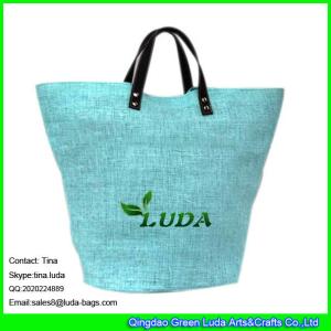 Quality LUDA light blue paper straw bags handbag beach straw bags wholesale