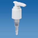 White Plastic Shampoo Bottle Lotion Pump Replacement With RIbbed Neck UKCM-02A