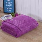 Soft Queen Size Flannel Blanket For Adults Anti - Allergic Solid Plain Color