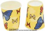 Birthday Party Decoration Festival Tableware Paper Plates Cups Purple Butterfly