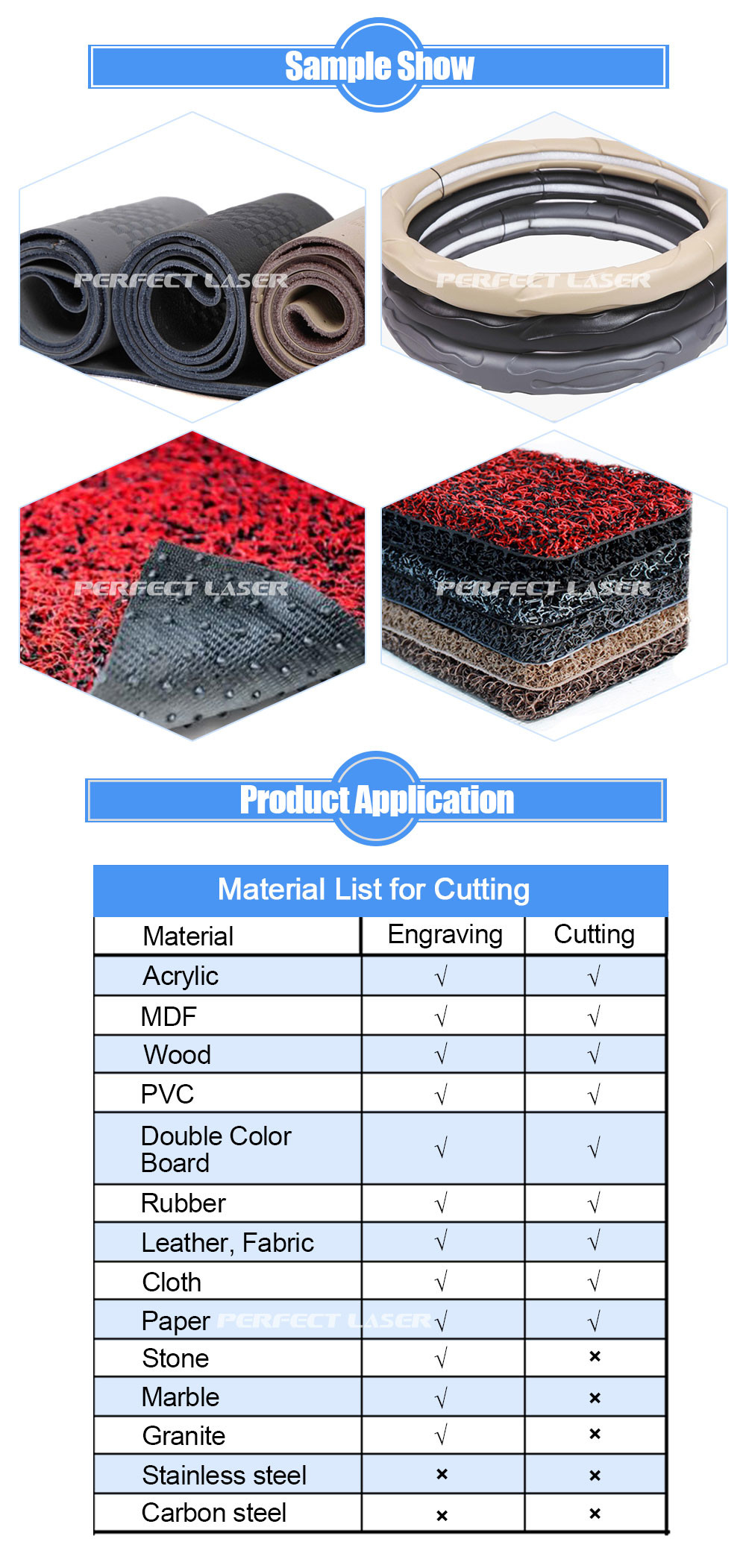 High Accuracy CO2 Laser Engraving Machine / Acrylic Laser Cutter Machine