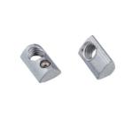 4040 Aluminum Profile Heavy Hex Nuts 8mm Slide Slot Nut With Loaded Ball