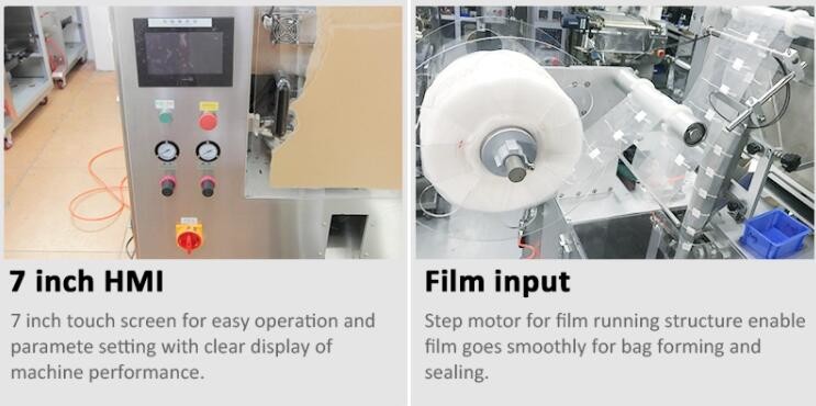 200mm Automatic Small Tea Bag Packing Machine 500ml For Food