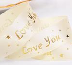 Gold Plated Blessing Flower Gift Wrap Ribbon for Wedding Confession Proposal