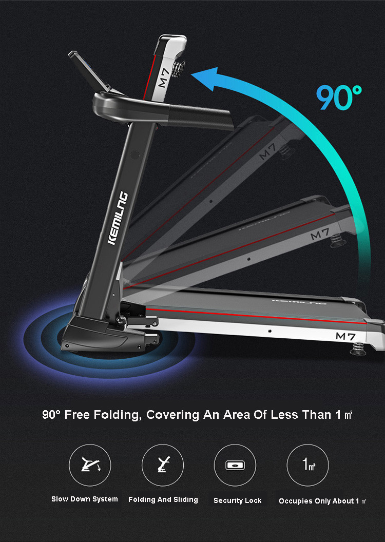 Foldable Mini Walking Treadmill Machine 1.0 - 12.8km/h With Magnetic Safety Lock