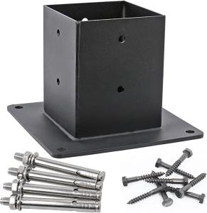 Quality Easy-to-Assemble Wood Post Pergola Brackets Kit for Elevated Stand 2mm Thickness wholesale