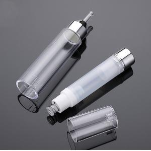 Quality Silver Luxury Plastic Syringe Airless Bottle 5ml10ml 15ml for Empty Airless Cosmetic Dispenser wholesale
