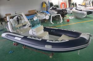 Quality 480cm GRP Rubber Inflatable RIB Boats , Adults / Kids Inflatable Boat wholesale