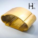 Anti Wear Brass Handrail , Smooth Surface Decorative Metal Railings