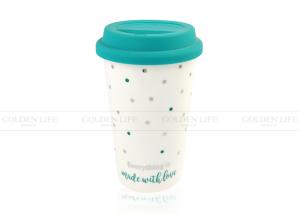 Quality Double Wall Ceramic Custom Coffee Mugs Holiday Thermal Travel Mug wholesale