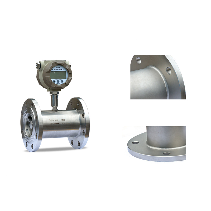 Lwgy nitrogen sanitary turbine flow meter with 4-20mA output