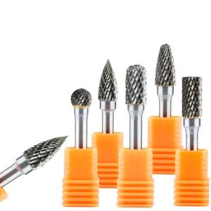 Quality Double Cut Burr Set for Aluminum Wood Metal Porting 6mm Tungsten Rotary Carbide Burrs wholesale