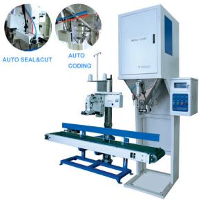 Quality Semi Automatic DCS Packing Machine For 25KGS Woven Bag Auto Sealing Cutting wholesale