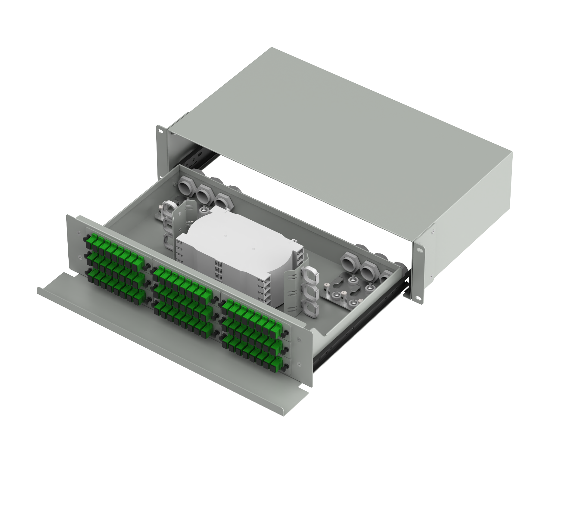 SC UPC Connector Optic Fiber Distribution Patchpanel for FTTH Network in Data Center